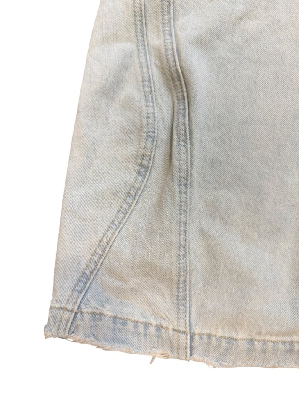 Free People Denim -Culotte Shorts – 28 (oversized)- Light Wash- MSRP $128 - Picture 6 of 14